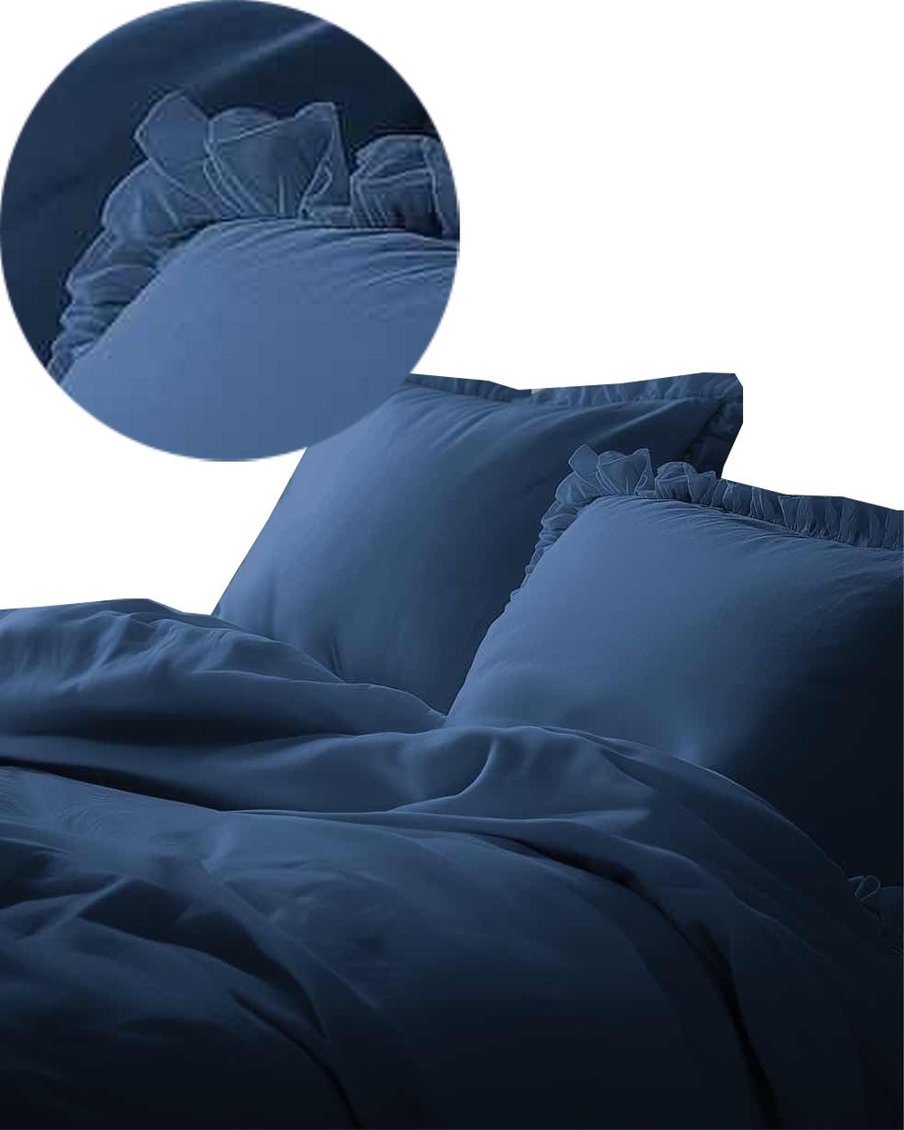Posciel_z_falbana_220x200cm_100%_BAWELNA_posciel_w_stylu_BOHO_kolor_DENIM